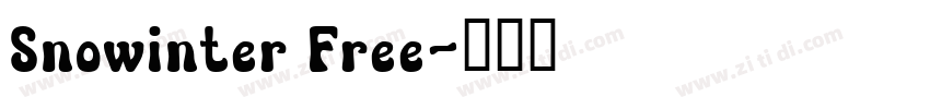 Snowinter Free字体转换